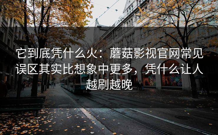 它到底凭什么火：蘑菇影视官网常见误区其实比想象中更多，凭什么让人越刷越晚